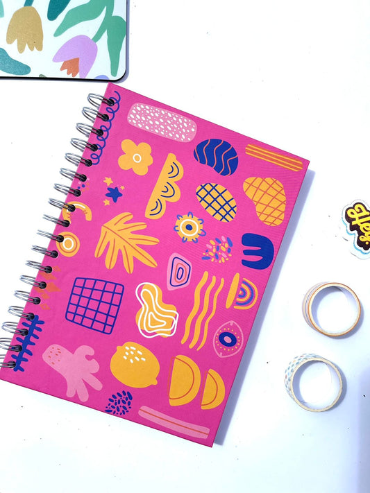 Agenda - Fucsia con Figuras