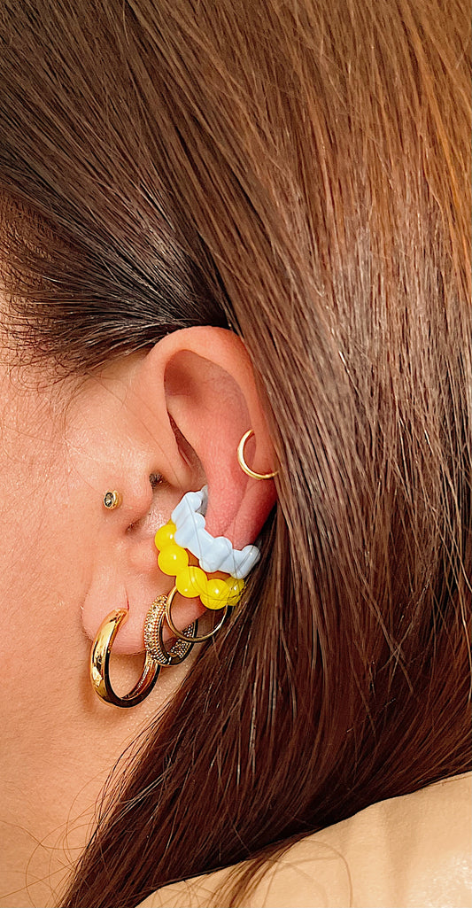 EarCuff de Herrajes - Baby Blue - Plastico