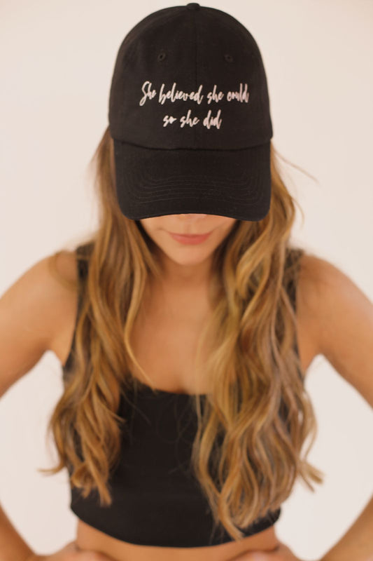 Gorra - She believed she could so she did