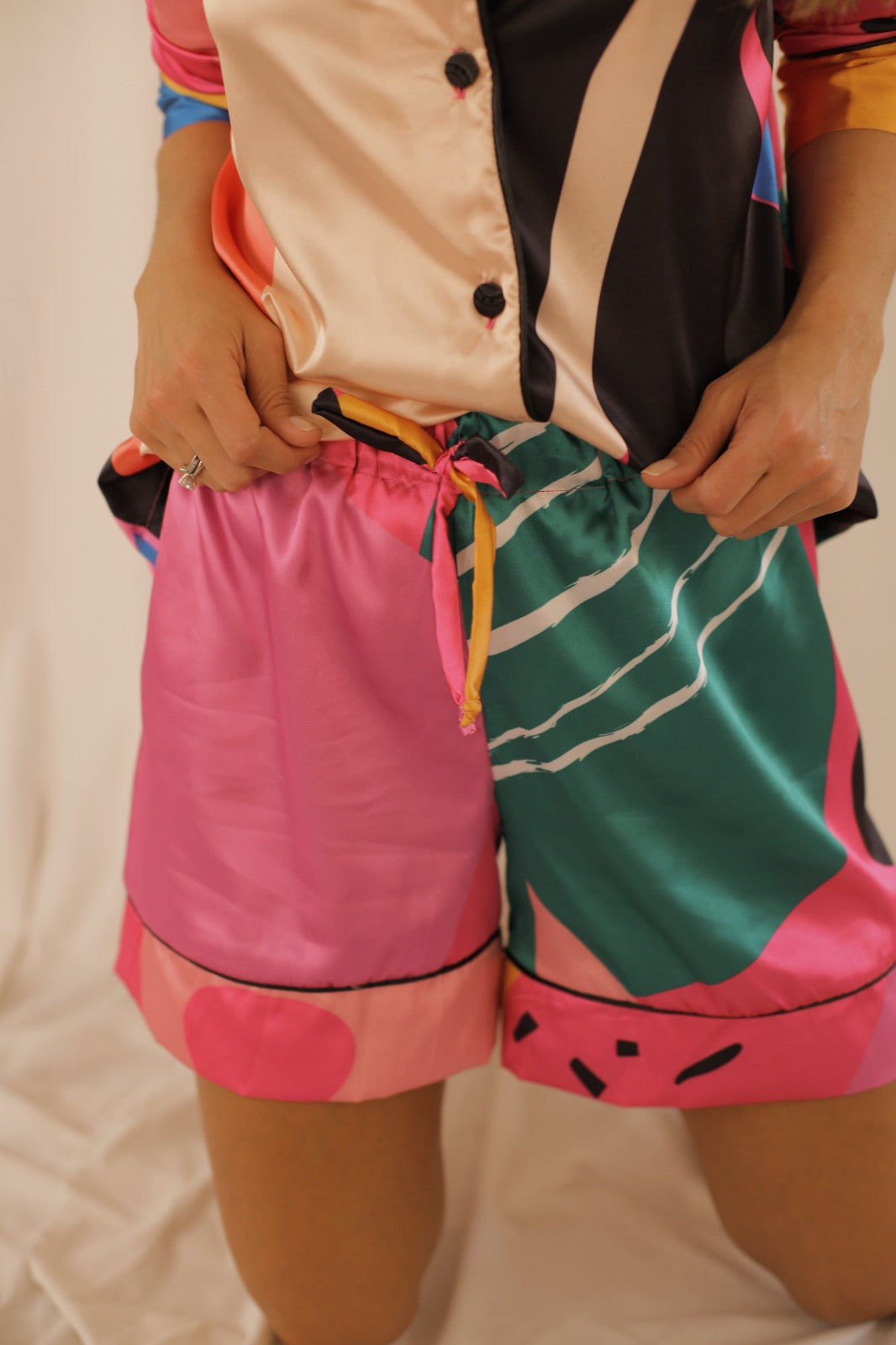 Pijama Fucsia - Camiseta Manga Larga - Short